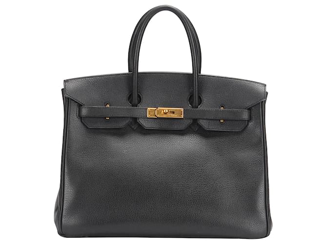 Hermès Hermes Black Togo Birkin 35 Leather Pony-style calfskin  ref.387568