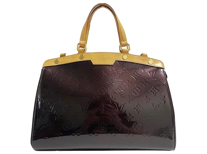 Authentic Louis Vuitton Brea Mm Vernis Patent Leather