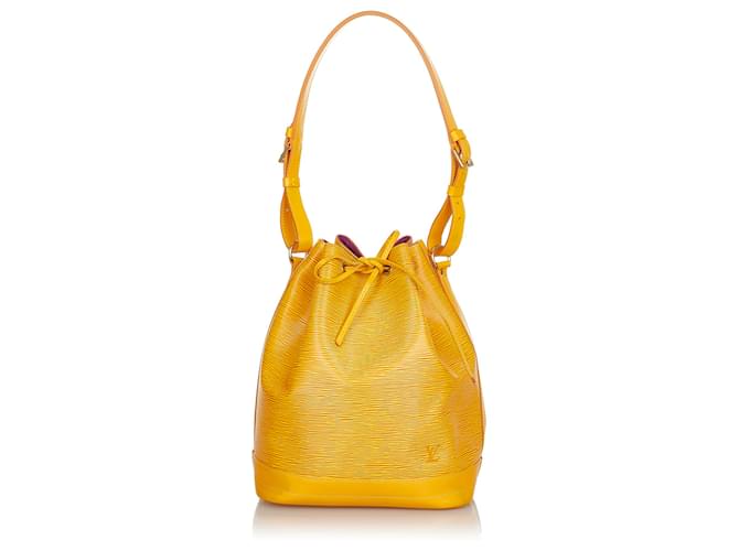 Louis Vuitton Epi Amarelo Noe Couro  ref.387583