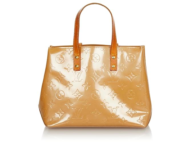 Louis Vuitton Brown Vernis Reade PM Beige Leather Patent leather  ref.387597