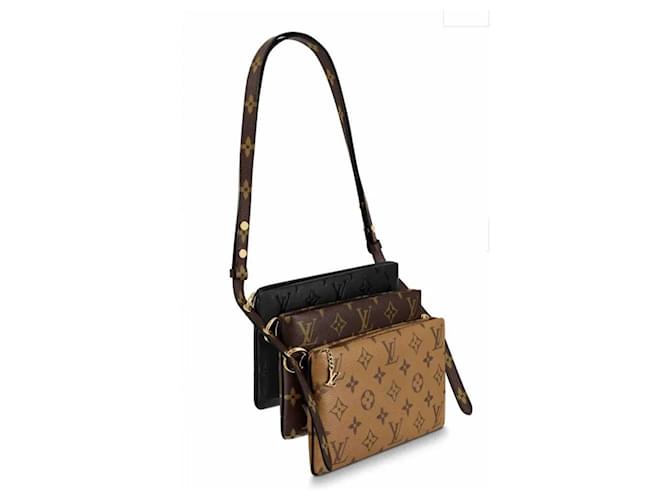 LOUIS VUITTON LV POUCH3 new unavailable in store. Black Leather  ref.387742