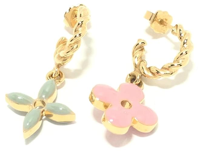 Boucle d'oreille Louis Vuitton Métal Doré ref.387821 - Joli Closet