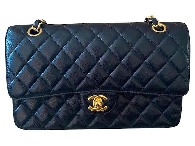 Chanel, Classic timeless Black Leather  ref.387983