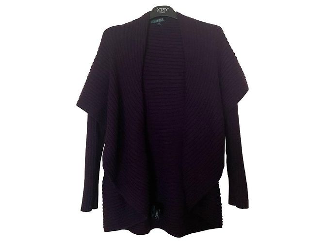 Cárdigan Ralph Lauren de algodón morado M Morado oscuro