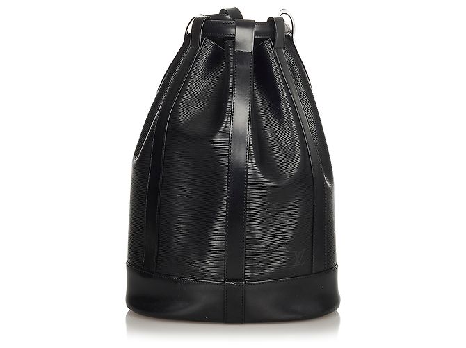 Louis Vuitton Negro Epi Randonnee PM