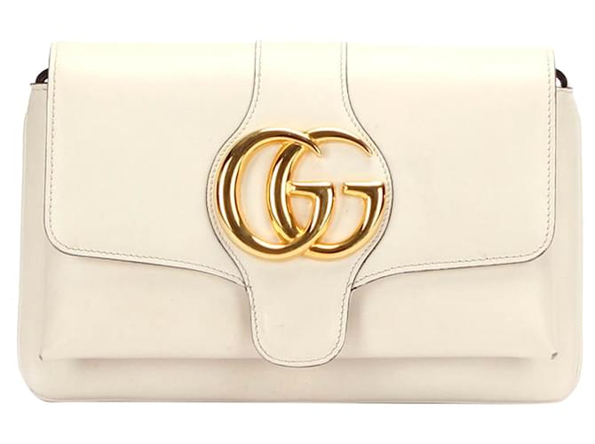 Gucci Sac bandouli re en cuir blanc Arli