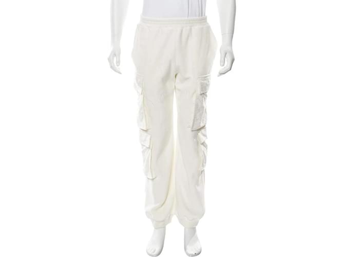 Louis Vuitton Pantalón de chándal cargo de terciopelo blanco