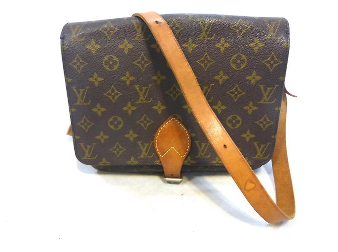 Louis Vuitton CARTOUCHIERE GM MONOGRAM Marron