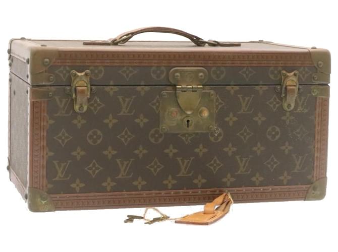 LOUIS VUITTON Monogram Boite Buteil Hand Bag Vanity Vintage M21822 Auth gt1389 Brown Cloth  ref.388211