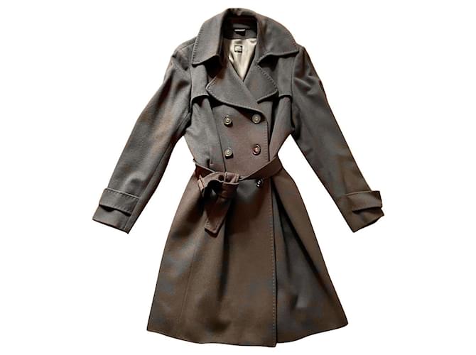 Autre Marque New oversized coat Dark brown Wool  ref.388344
