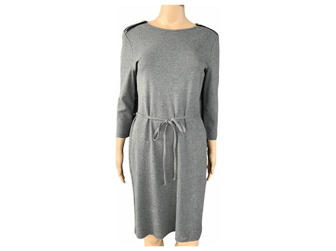 Ralph Lauren Dresses Grey Cotton  ref.388348