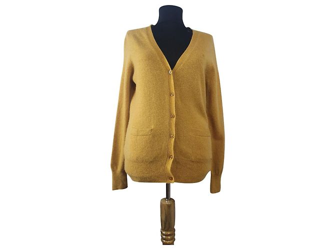 Autre Marque Linea Firenze Kaschmir Cardigan Senfgelb M