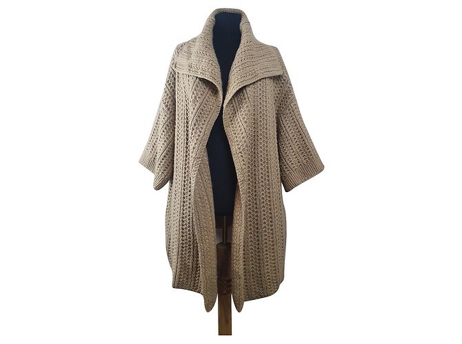 By Malene Birger Oversize Cardigan Beige Wolle