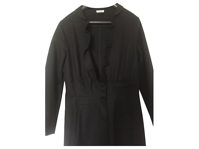 Autre Marque Coats, Outerwear Black Wool  ref.388445