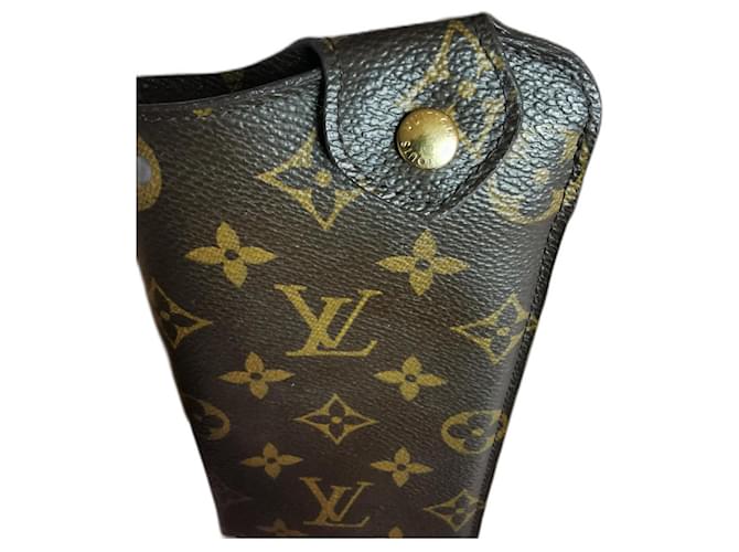 Louis Vuitton Monogram Canvas and Leather Glasses Case Bag Louis Vuitton