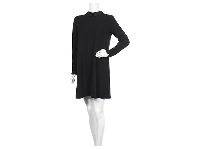 Ganni Dresses Black Polyester Elastane  ref.388530