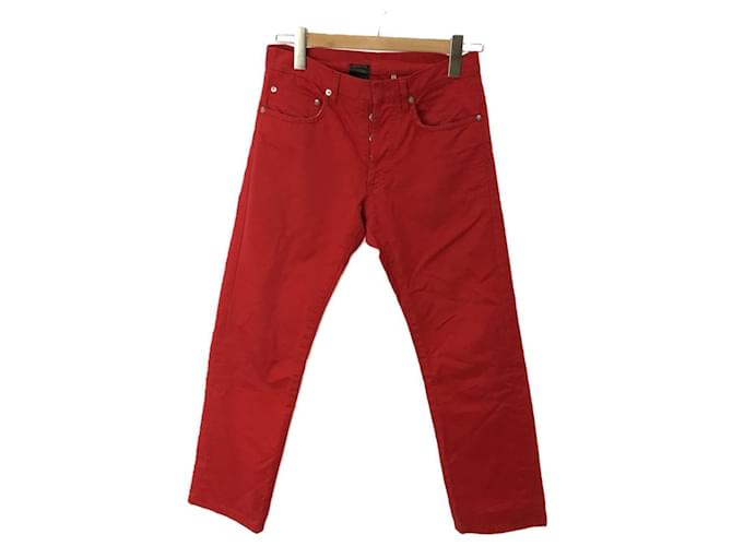 [Used] Dior HOMME ◆ 05SS / Eddie period / 5EH1011450 / Skinny pants / 27 / Cotton / RED [Men's wear]  ref.388556