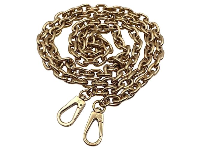 Removable Louis Vuitton golden chain shoulder strap Steel ref