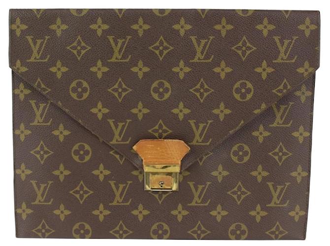 Louis Vuitton Monogram Posh Platt Poche Document Folder Clutch 108lv4