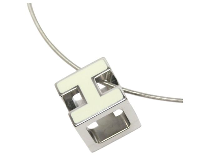 Ring Hermès Collana cubo Hermes Silver Cage dH Argento Metallo