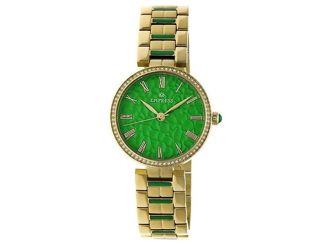Autre Marque Imperatriz - Relógio automático verde maçã em aço banhado a ouro Branco Dourado