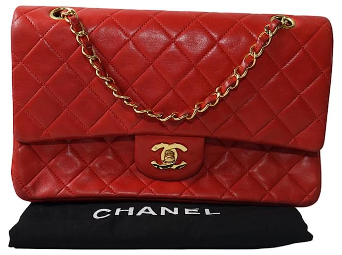 Chanel Timeless Red Leather  ref.389648