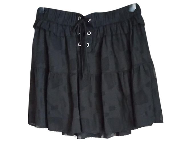 Gonna Iro in cotone nero