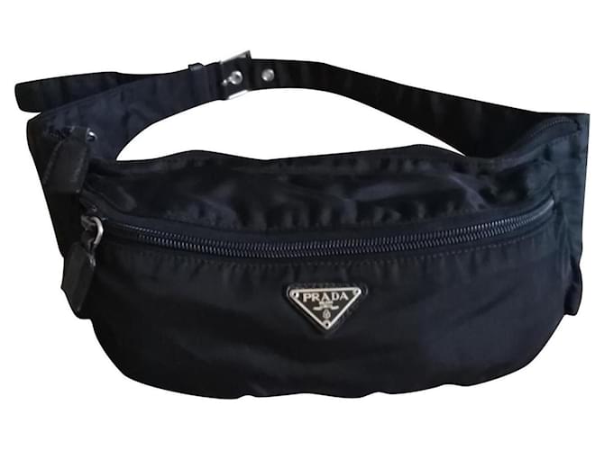 Prada Belt bag Black Cloth  ref.389842
