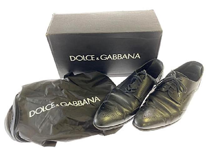 [Usado] Sapatas com ponta de asa Dolce & Gabbana Sapatas com ponta de asa Dolce & Gabbana Tamanho: 9 1/2 28.5cm Cor: Preto Couro  ref.389864