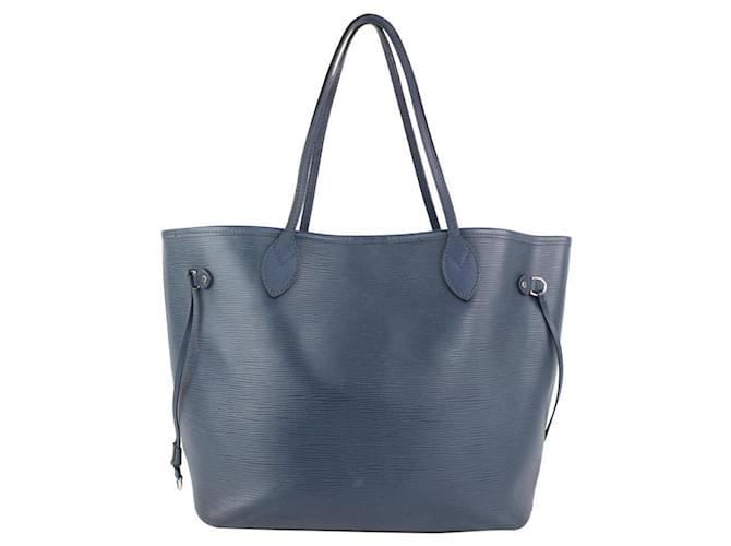 Louis Vuitton Dark Blue Epi Leather Neverfull MM Tote Bag  ref.390194