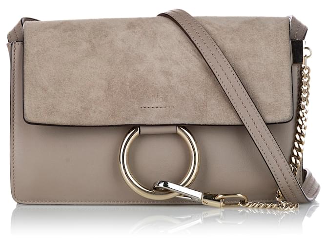 Chloe Mini Faye Suede Calfskin Leather Shoulder Bag