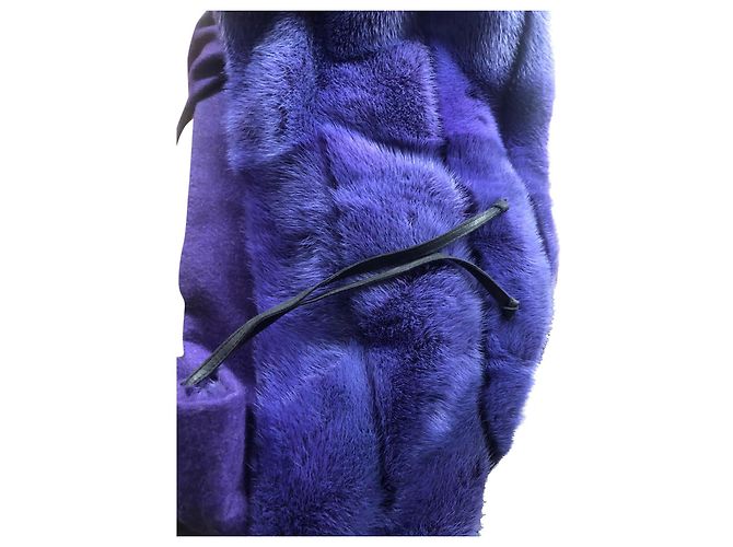 Fendi Lançamento de vison e caxemira Roxo