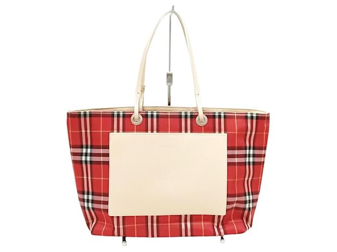 Burberry tote bag Red Synthetic ref.390836 - Joli Closet
