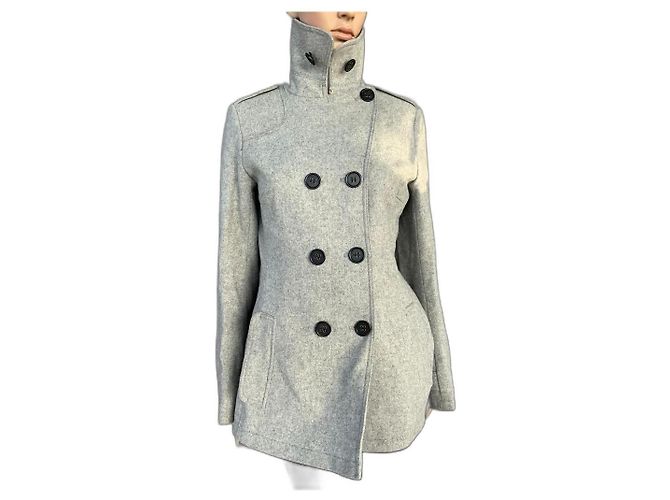 Bruuns Bazaar Wool Coat Grey Size M