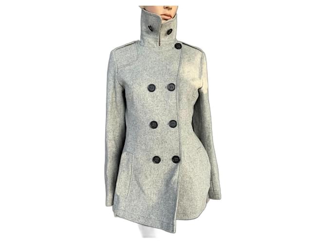 Bruuns Bazaar Coats, Outerwear Grey Wool  ref.390872