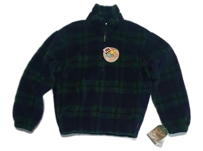 Woolrich Sweatshirtjacke Grün Tartan M