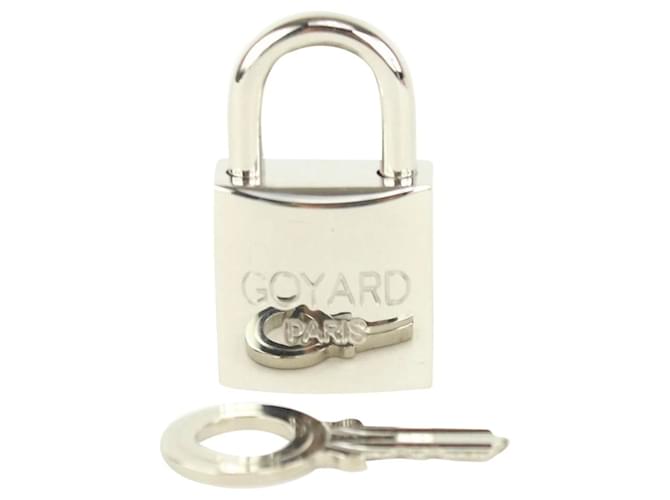 Goyard Cadena com chave e fechadura prateada Prata  ref.391081