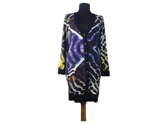 Marc Cain Lange Strickjacke Baumwolle Elastan S Mehrfarben