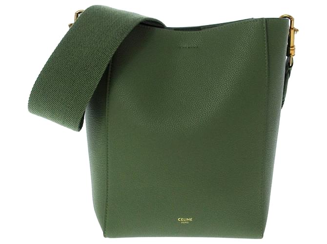 Celine Sac Seau Leather Handbag