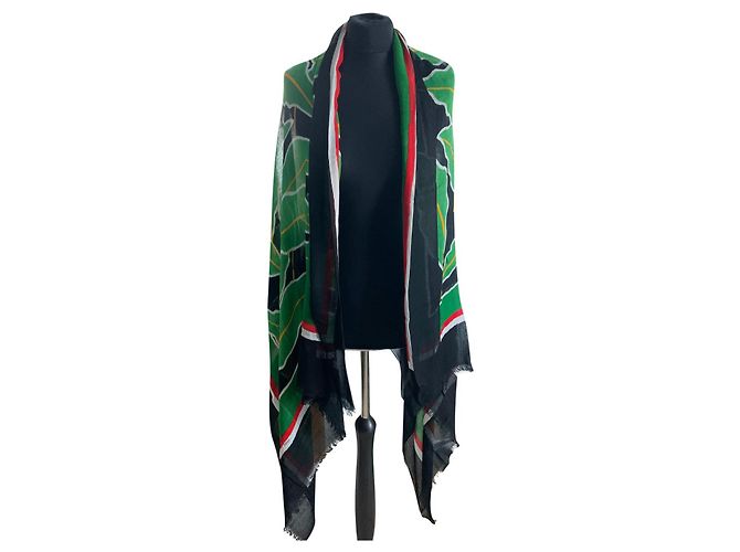 Stola Diane Von Furstenberg in viscosa e modal nero bianco rosso verde