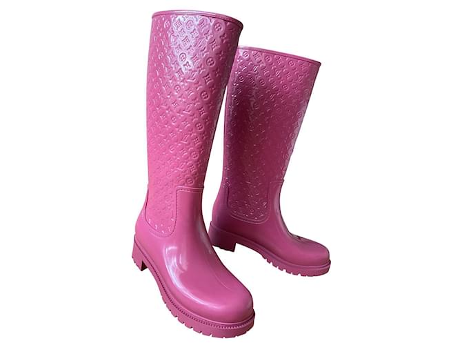 Louis Vuitton Boots Pink Rubber ref.391398 - Joli Closet