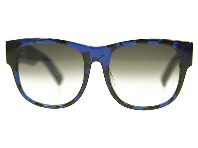 Matthew Williamson X Linda Farrow Blue Black Gafas de sol de diseñador Azul Plástico  ref.391432
