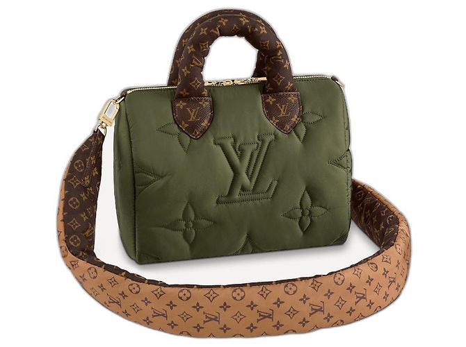 Louis Vuitton LV speedy 25 Cuscino Verde scuro