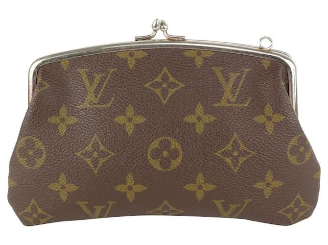 Louis Vuitton Monogram French Purse Kiss-lock Wallet