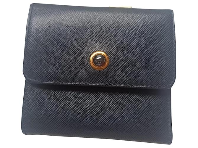 chaumet wallet Black Leather  ref.391773