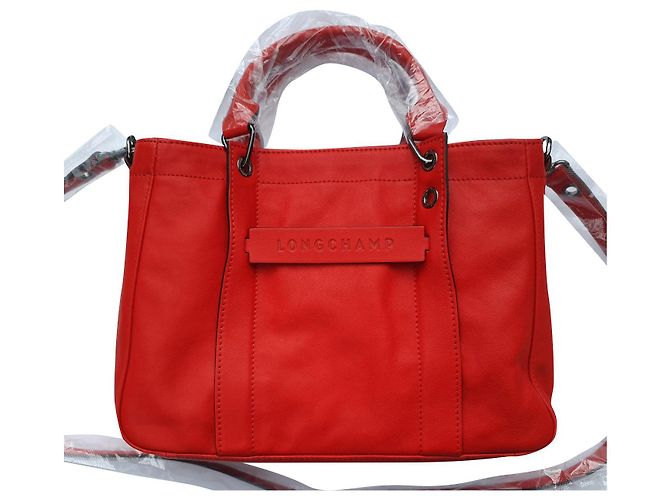 Borsa 3D Longchamp in pelle rossa Rosso