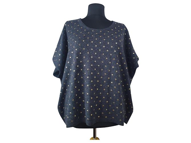 Allude Kaschmir-Woll-Mix Pullover Grau 