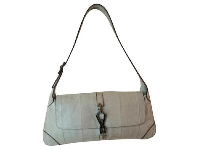 Sac bandoulière Gucci en anguille Cuirs exotiques Beige  ref.391944