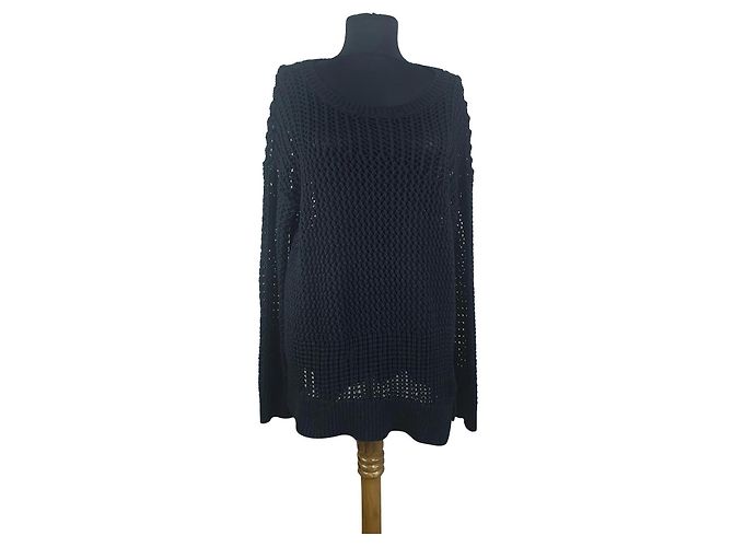 Jersey de malla negro Calvin Klein