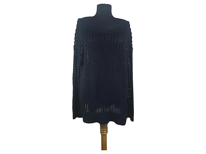 Calvin Klein Netzpullover schwarz 